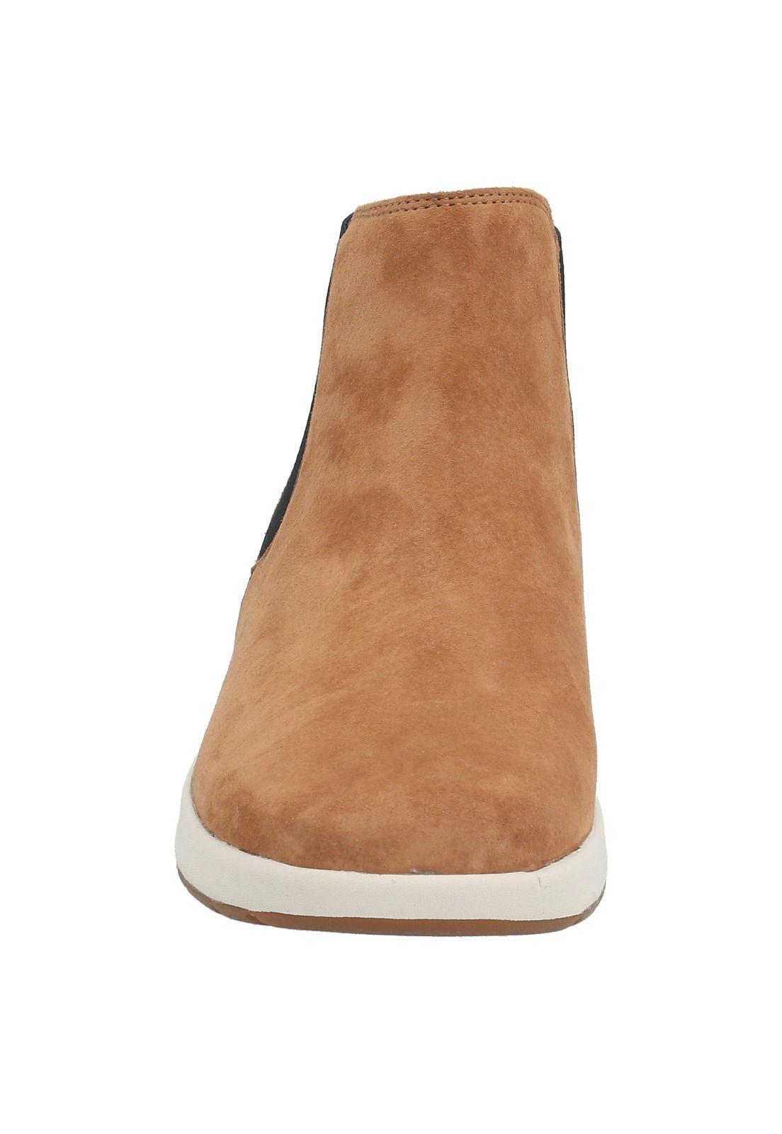 Zapatilla Cuero Mujer Spinal Chelsea Marrón-2