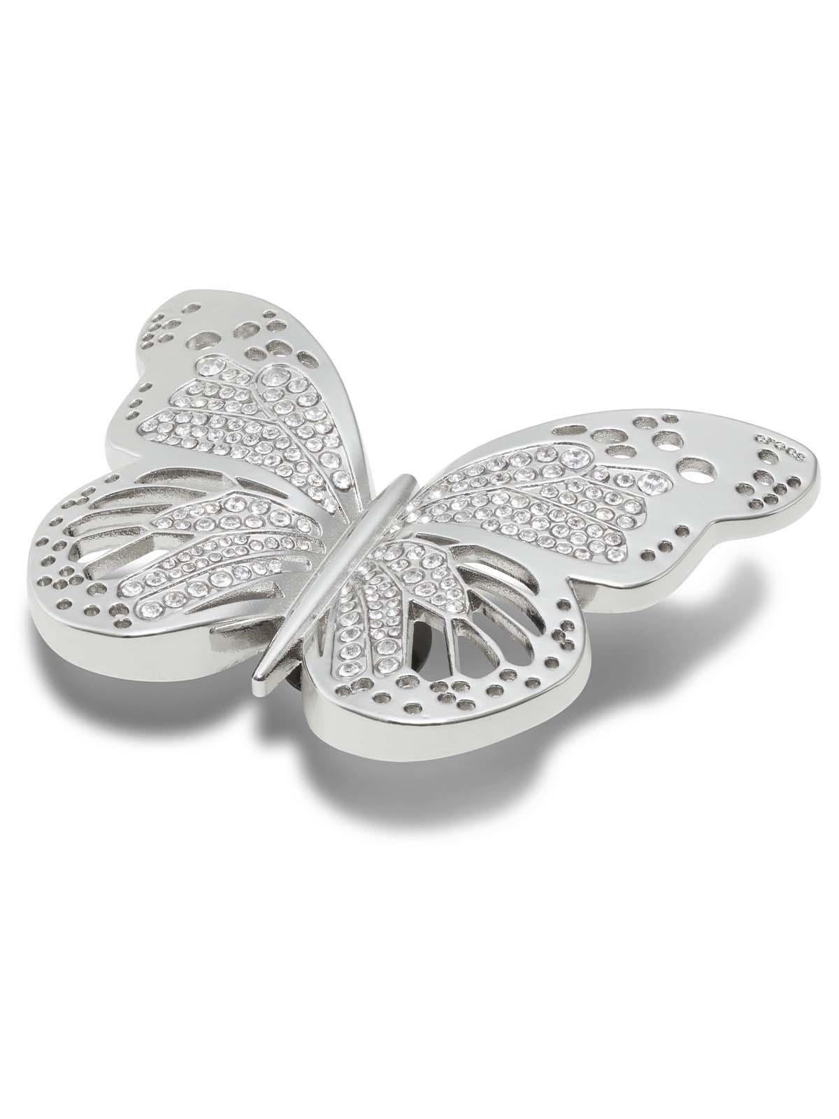 Jibbitz Crocs Mariposa Plateada Plateado-2