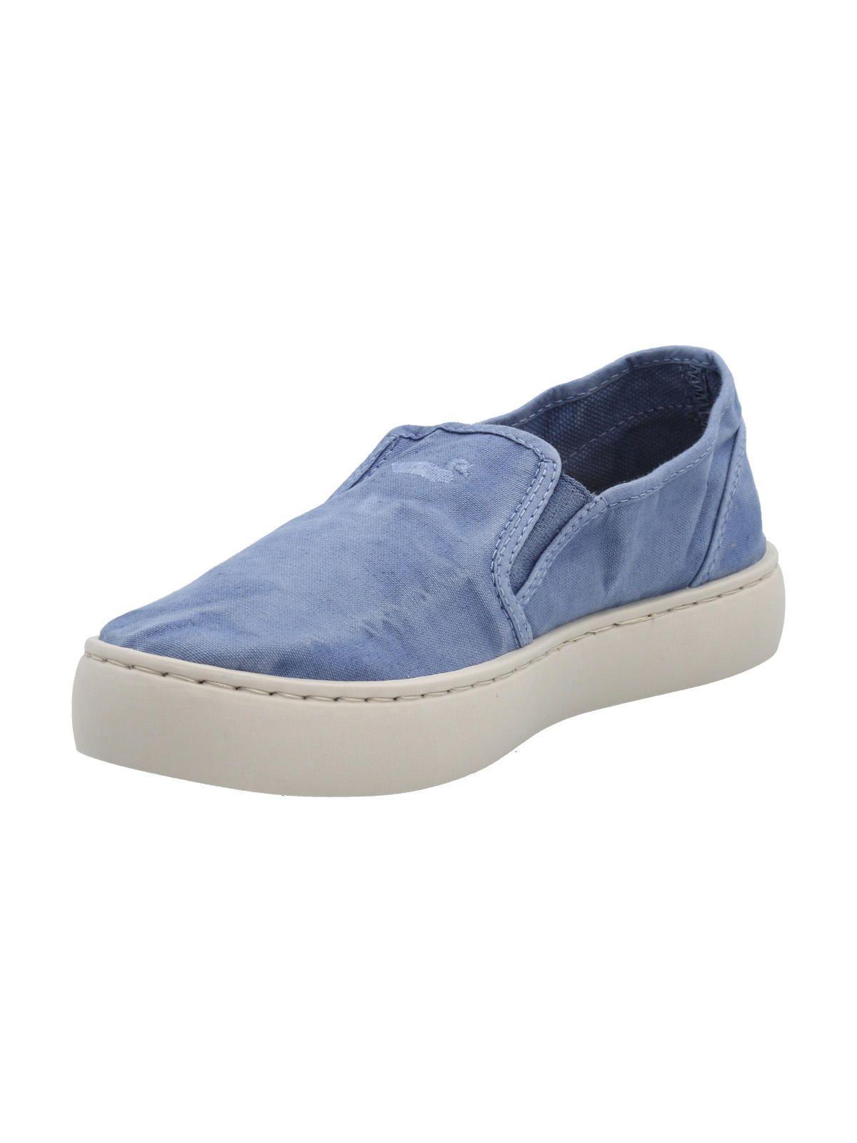 Zapatilla Algodón Orgánico Mujer Kea Azul-4