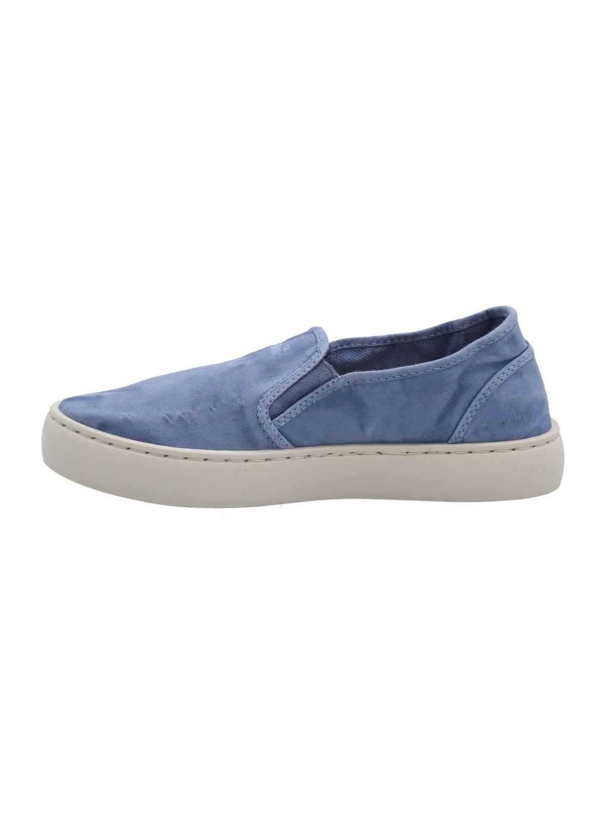 Zapatilla Algodón Orgánico Mujer Kea Azul-5