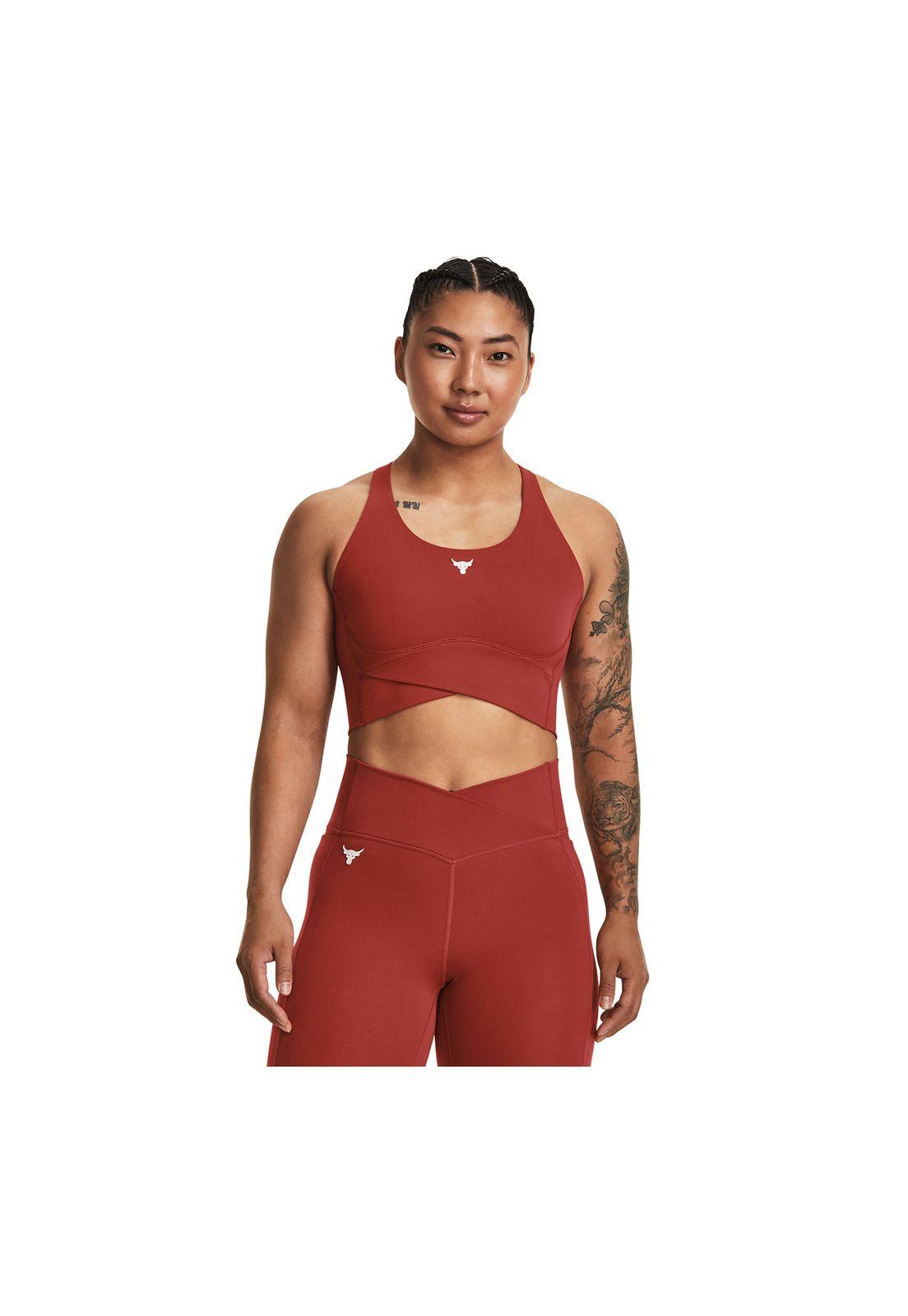  Peto Deportivo Project Rock Lets Go Rojo Mujer-3