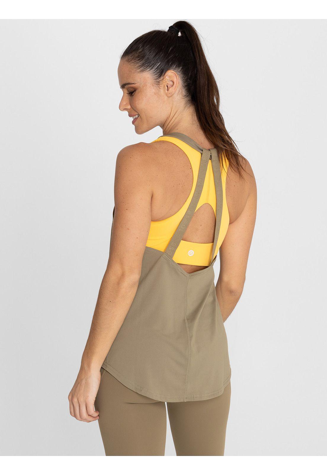 Polera deportiva Mujer Training Tank Oliva-0