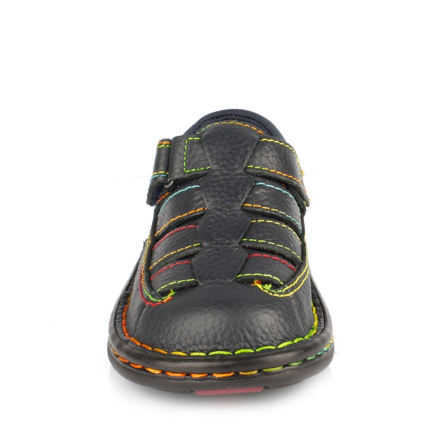 Sandalia Cuero Hi Cow Azul-4