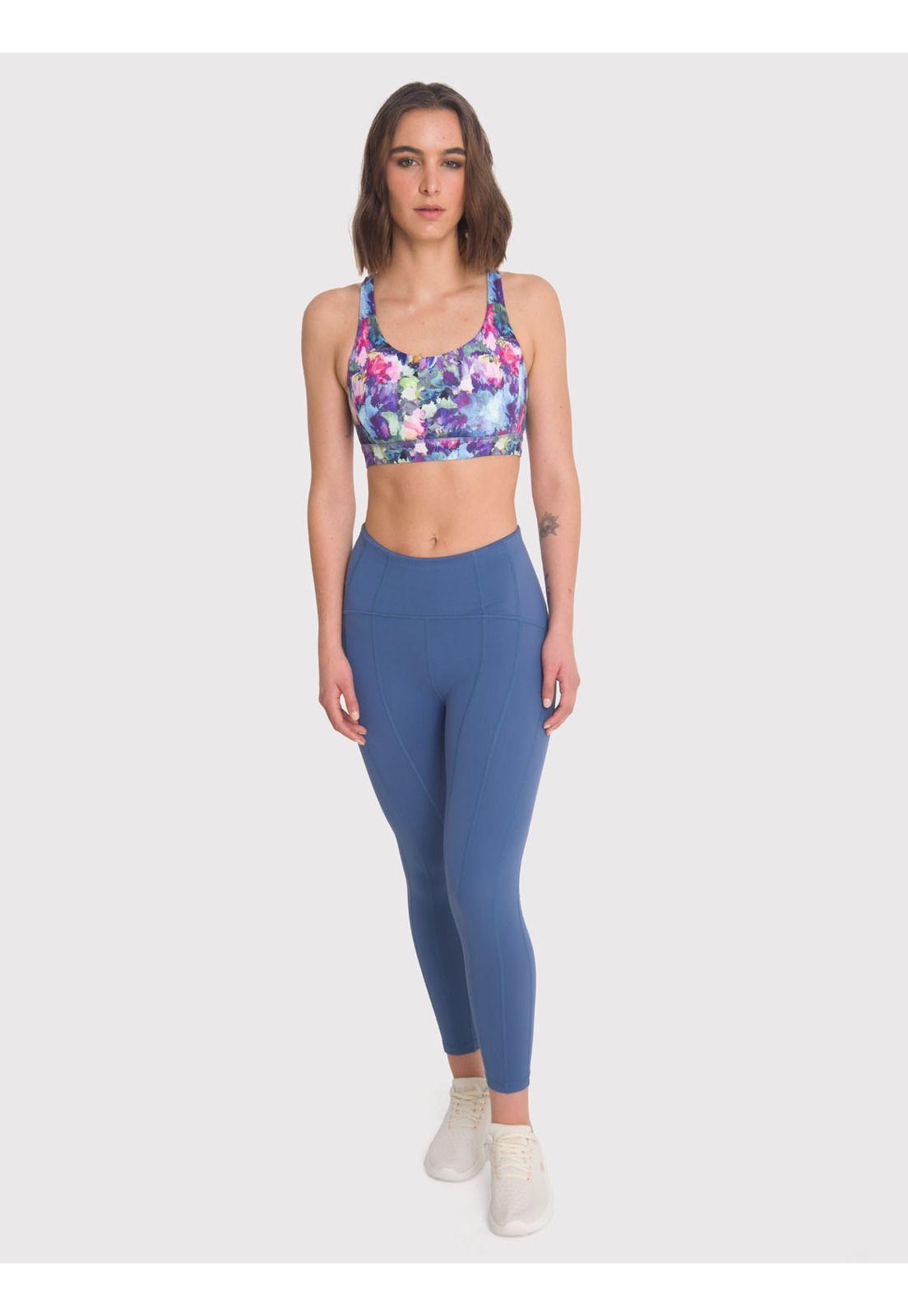 Calza deportiva 7/8 Mujer Ankle Wilma Azul-4