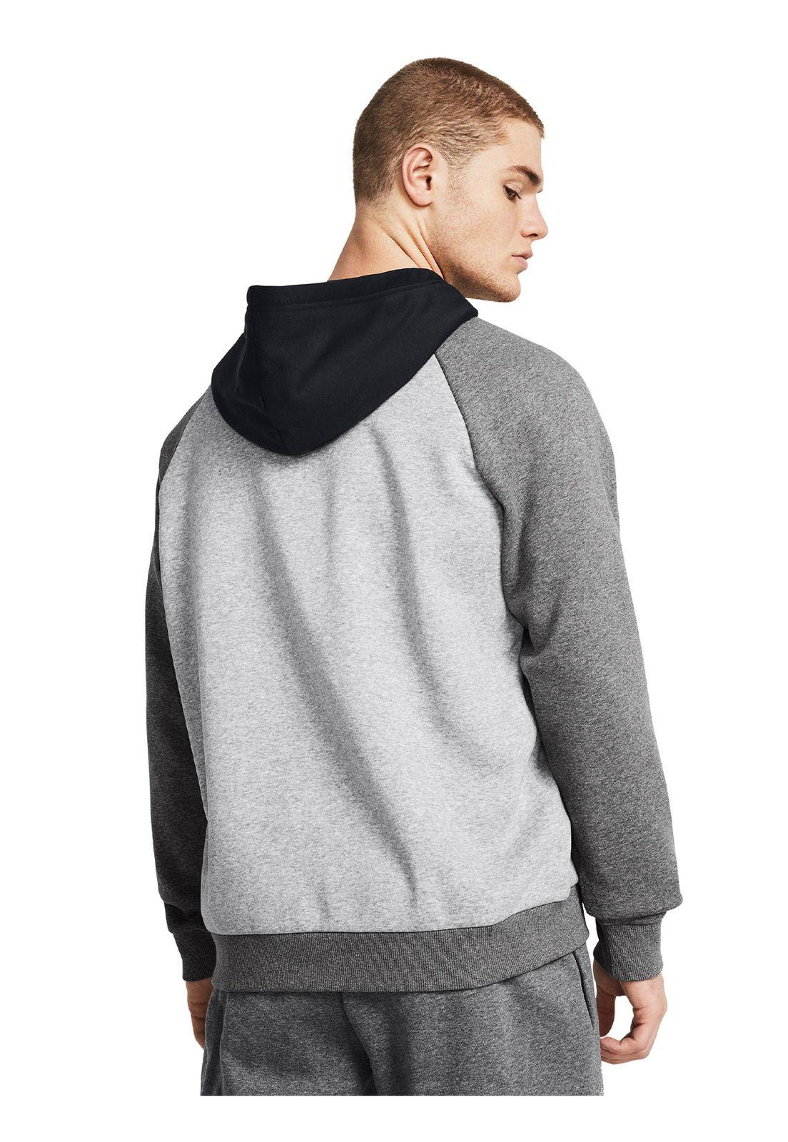 Polerón Rival Flc Hd Clrblck Gris Hombre-4
