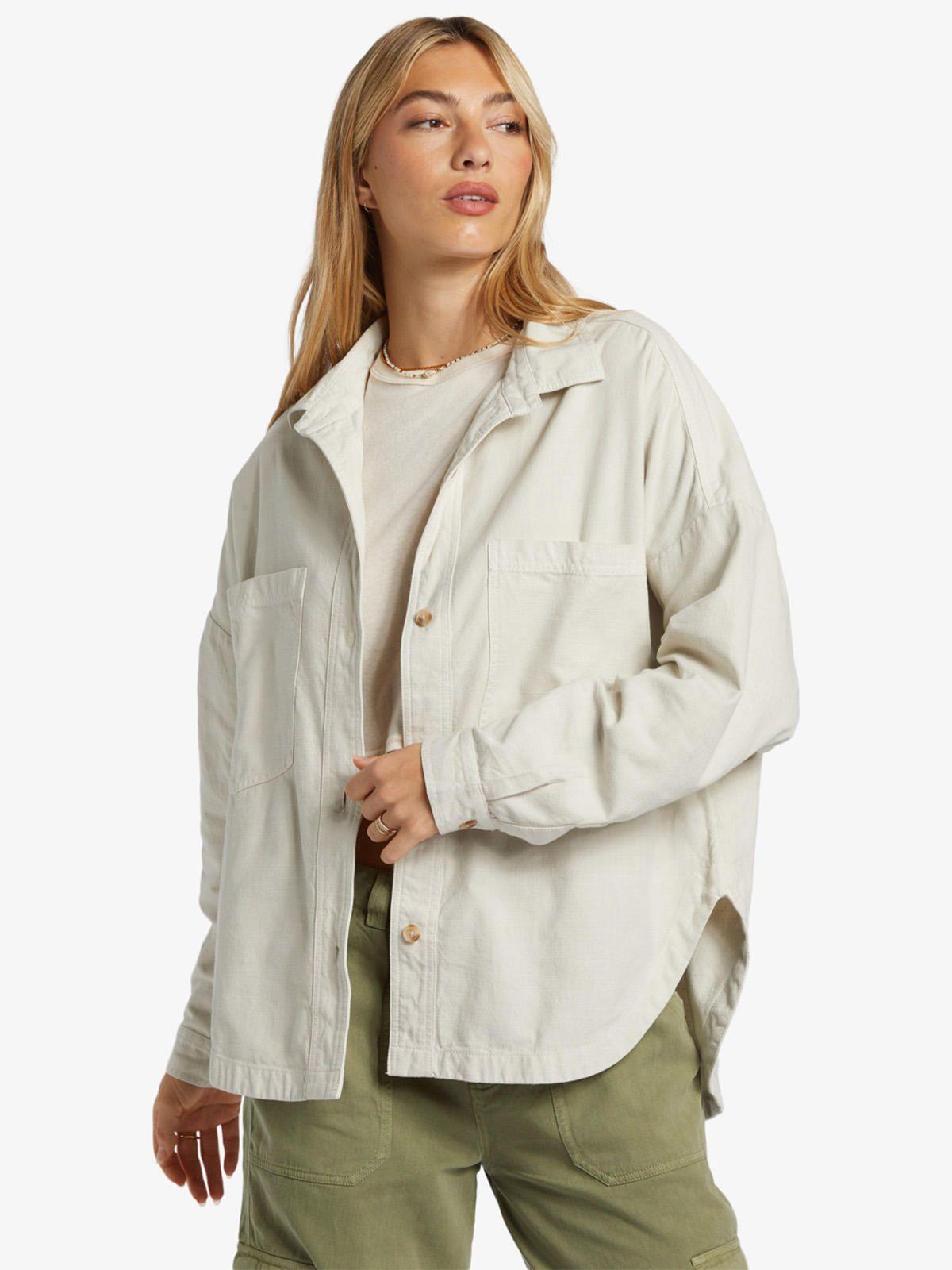 Blusa Manga Larga Mujer Stoked On You Beige-0