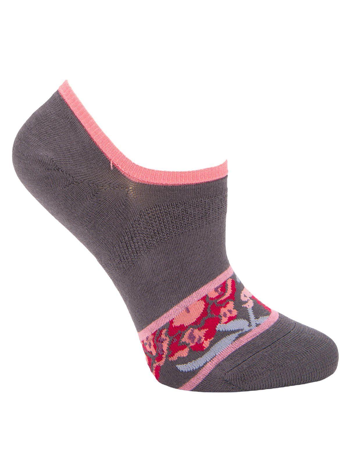 Calcetin Bambú Mujer Inv Floris Gris-0