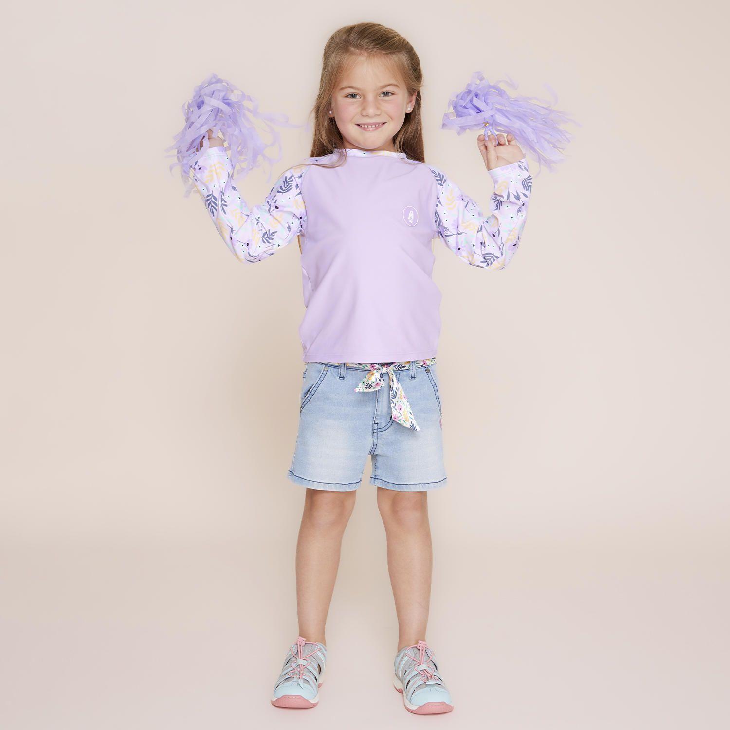 Polera De Agua Niña Sunflower (1-16) Lila-4