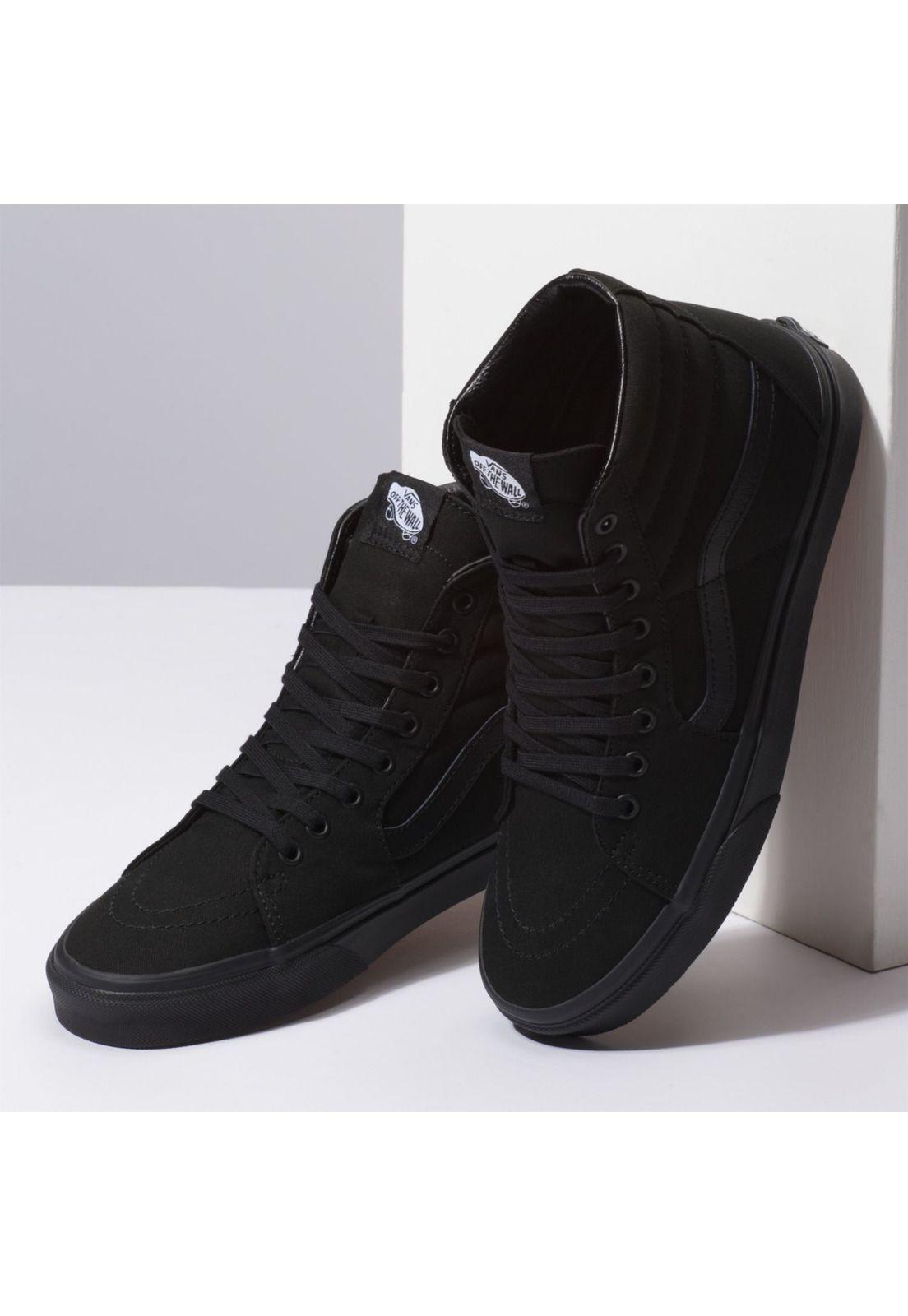 Zapatilla Con Caña Ua Sk8-Hi Negro Unisex-3