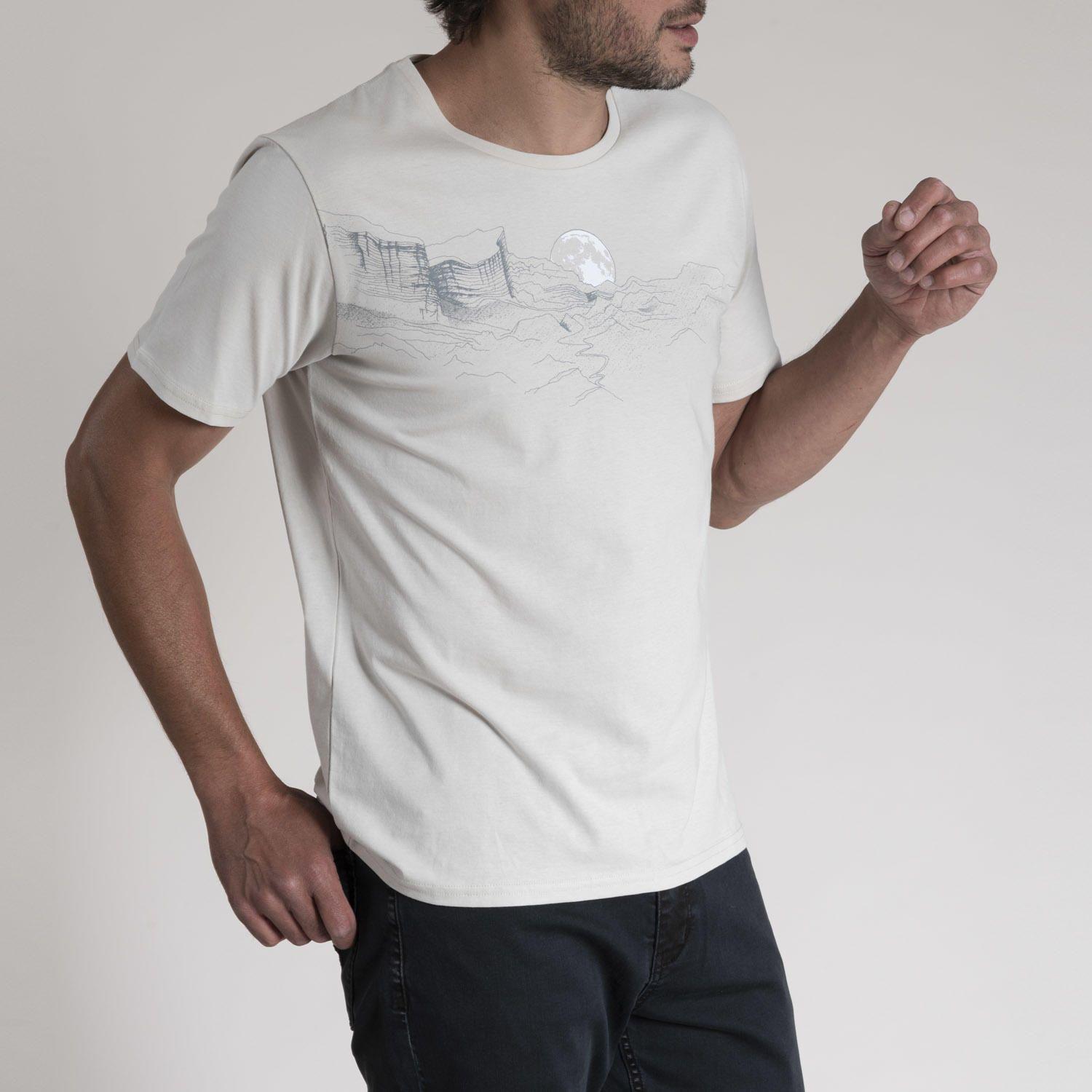 Polera Hombre Algodón Organic Crema-1