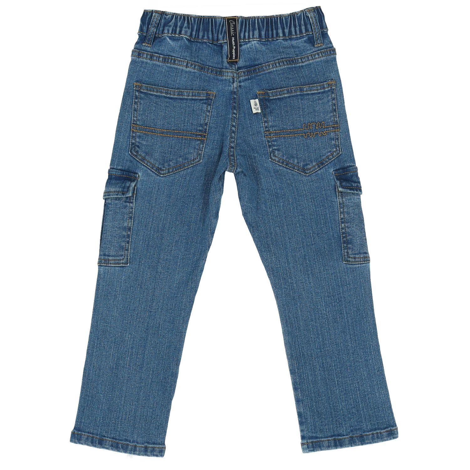 Jeans Niño Cargo Azul-1