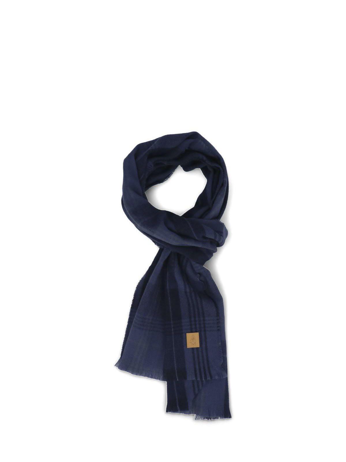 Bufanda Unisex Hp Scarf Plaid Azul-2