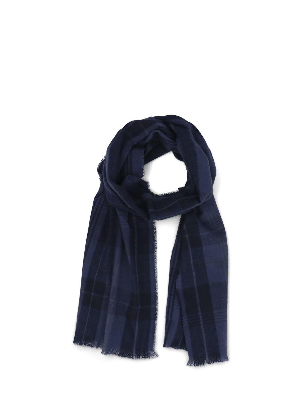 Bufanda Unisex Hp Scarf Plaid Azul-1