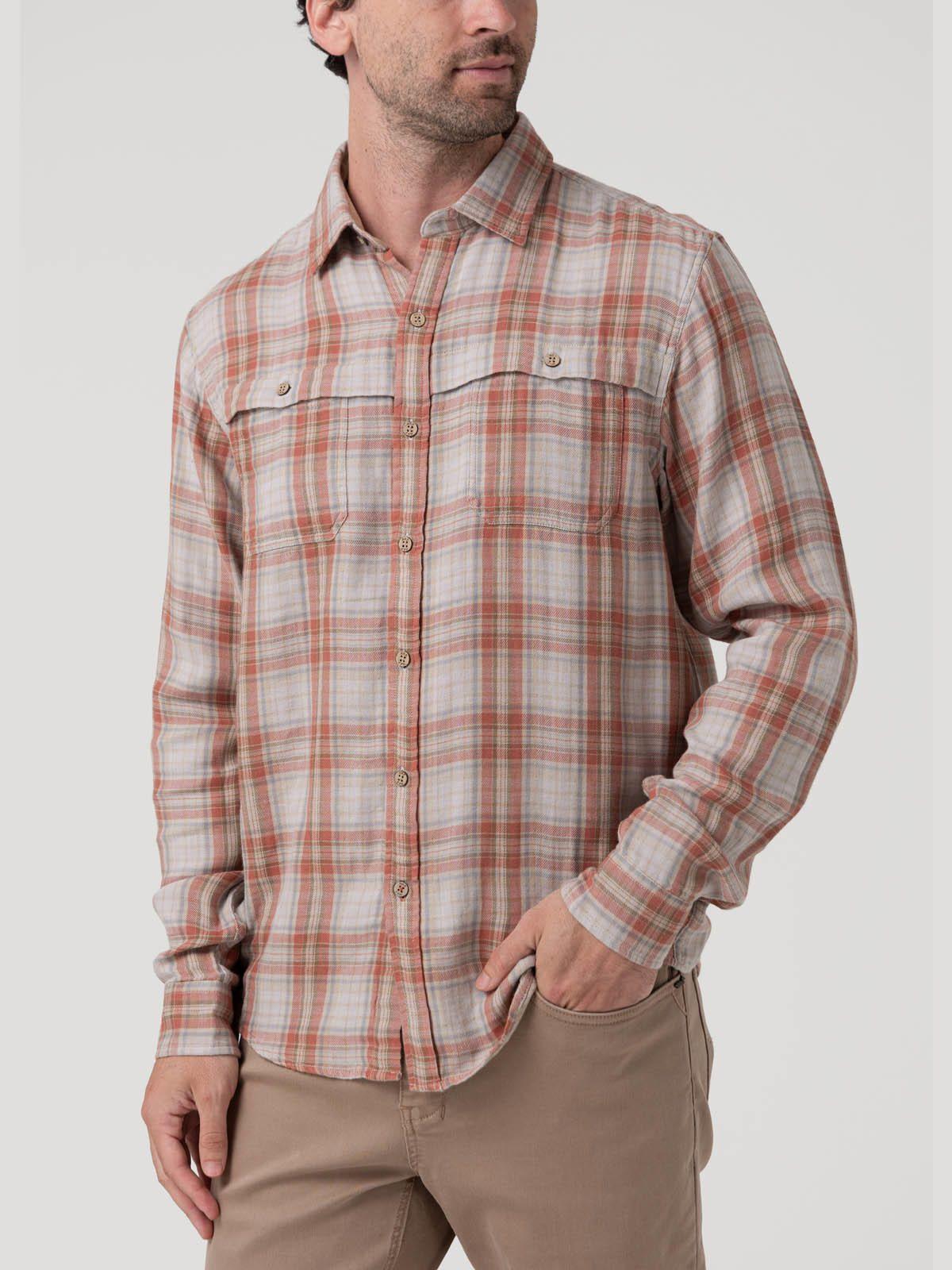Camisa Algodón Orgánico Hombre Bradford Terracota-4