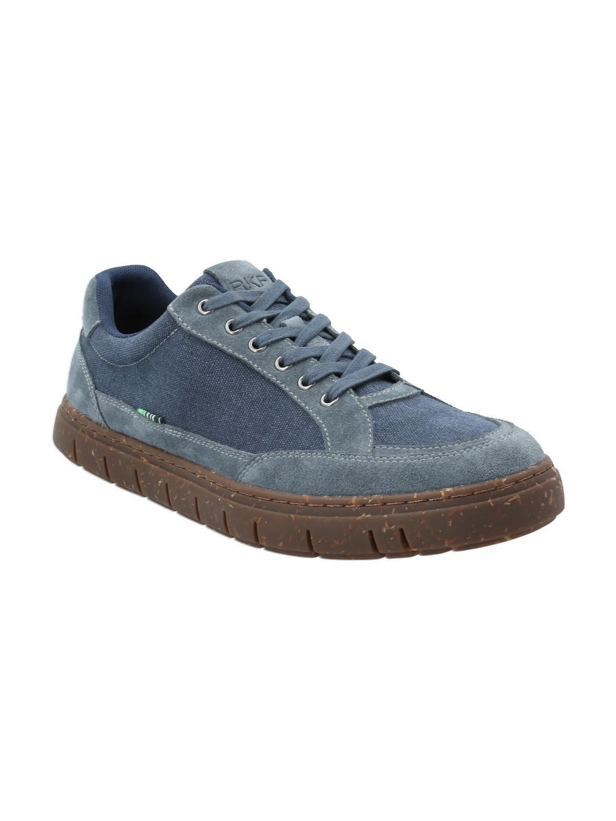 Zapatilla Cuero Hombre Tokio Azul-1