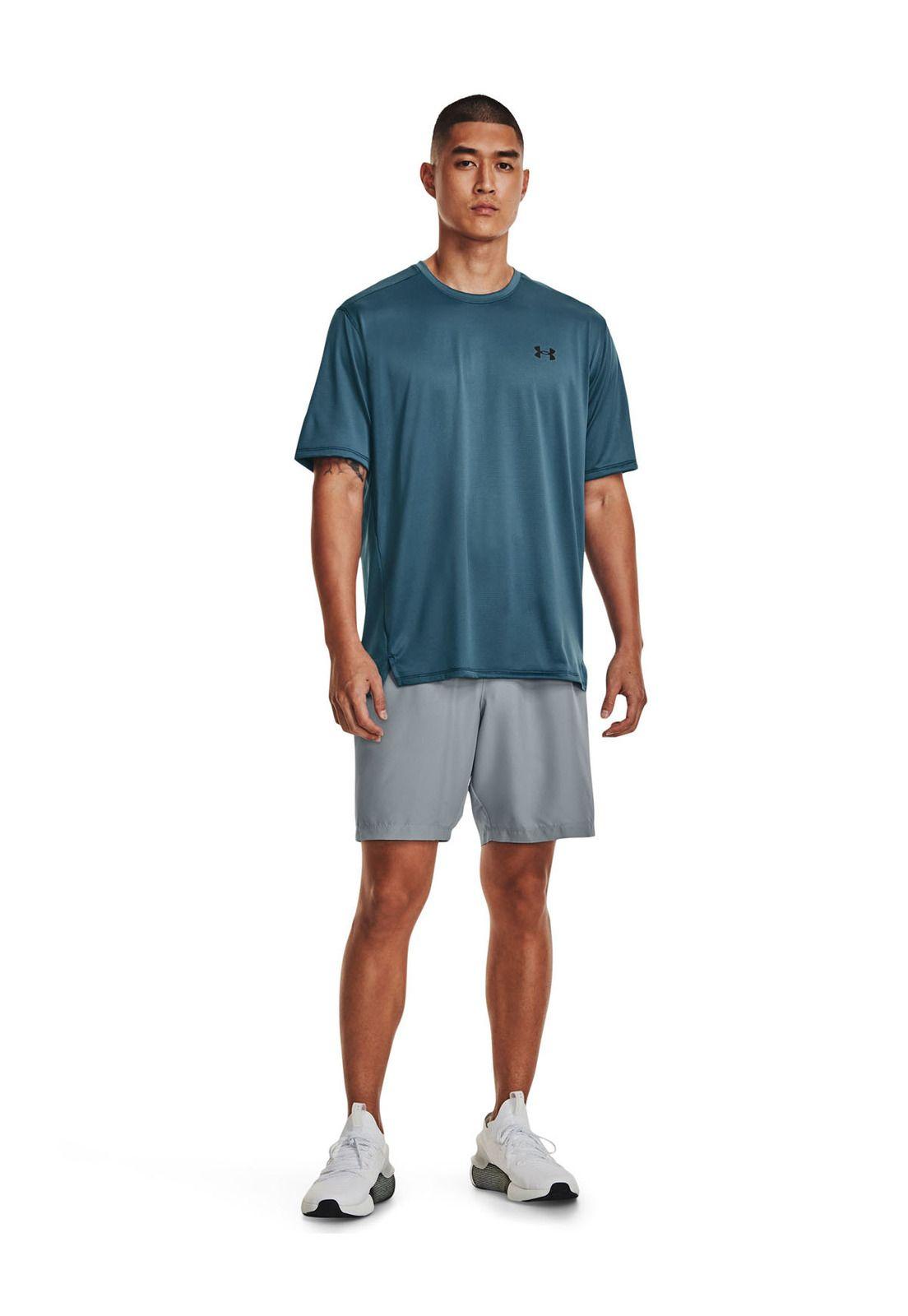 Shorts UA Woven para hombre Azul-5