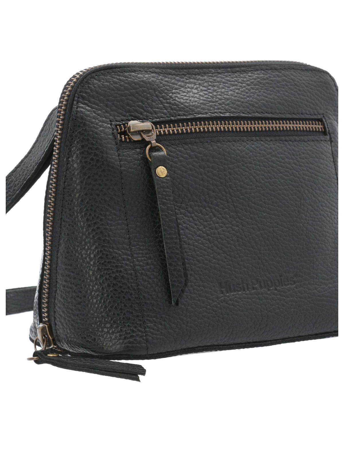 Cartera Cuero Mujer Beth Cross Negro-3