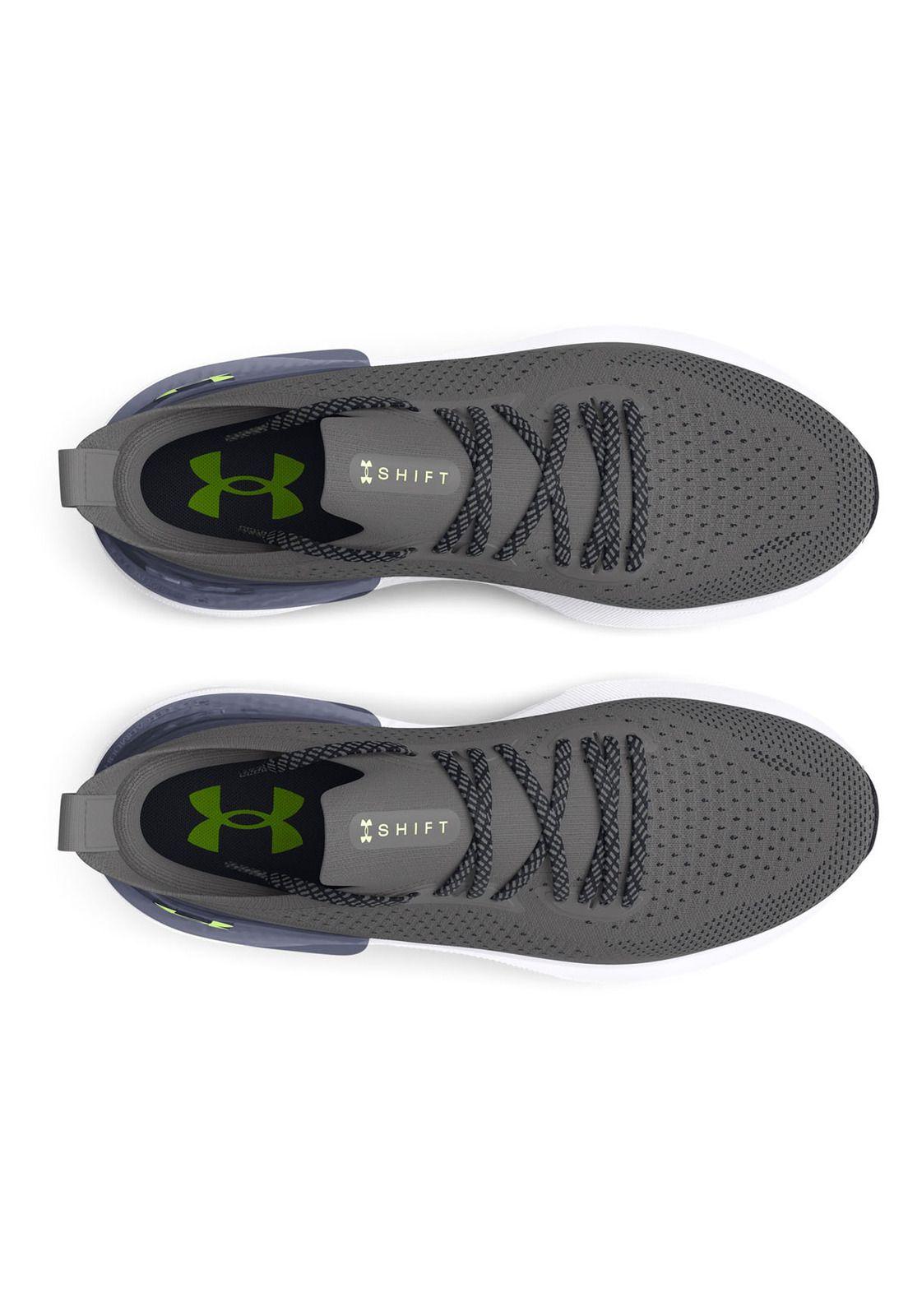 Zapatillas Run UA Shift para hombre Gris-4