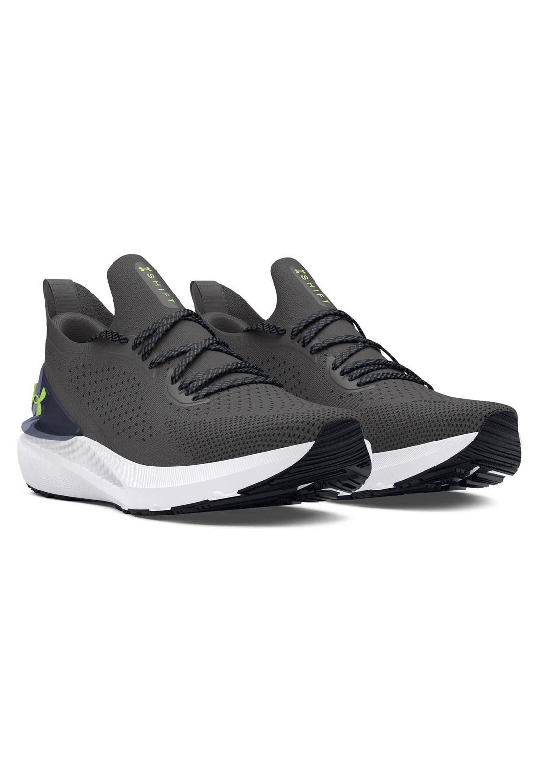 Zapatillas Run UA Shift para hombre Gris-5