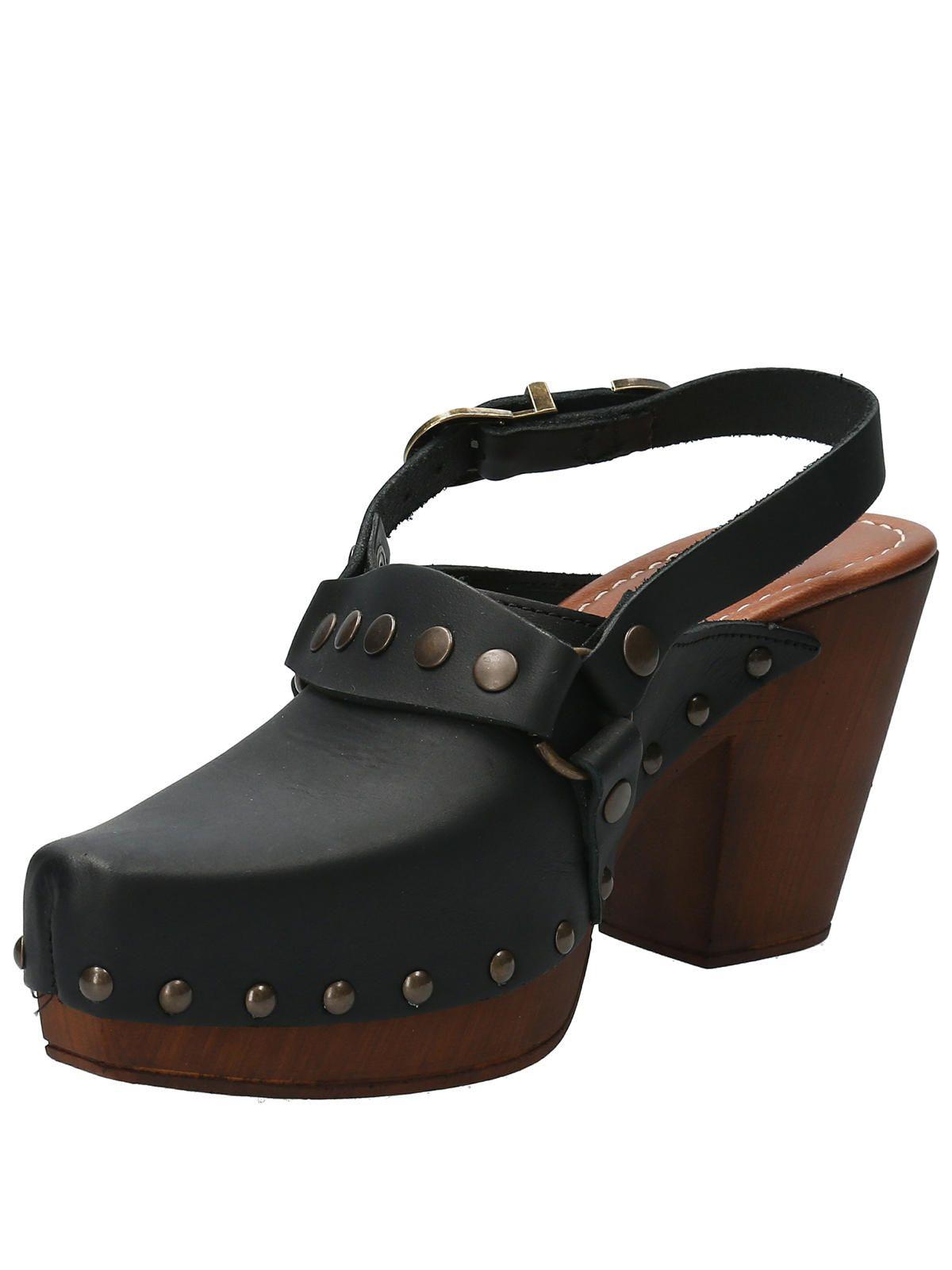 Sueco Cuero Mujer Salermo Negro-4