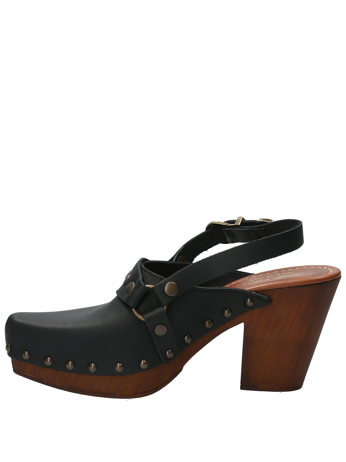 Sueco Cuero Mujer Salermo Negro-5