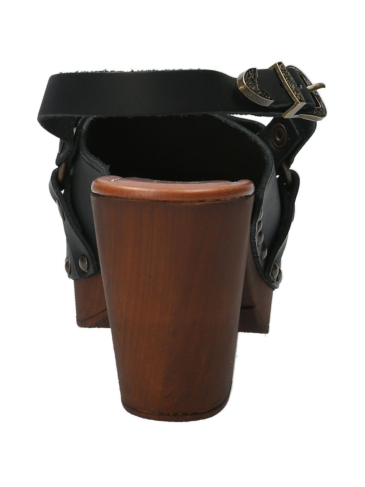 Sueco Cuero Mujer Salermo Negro-6