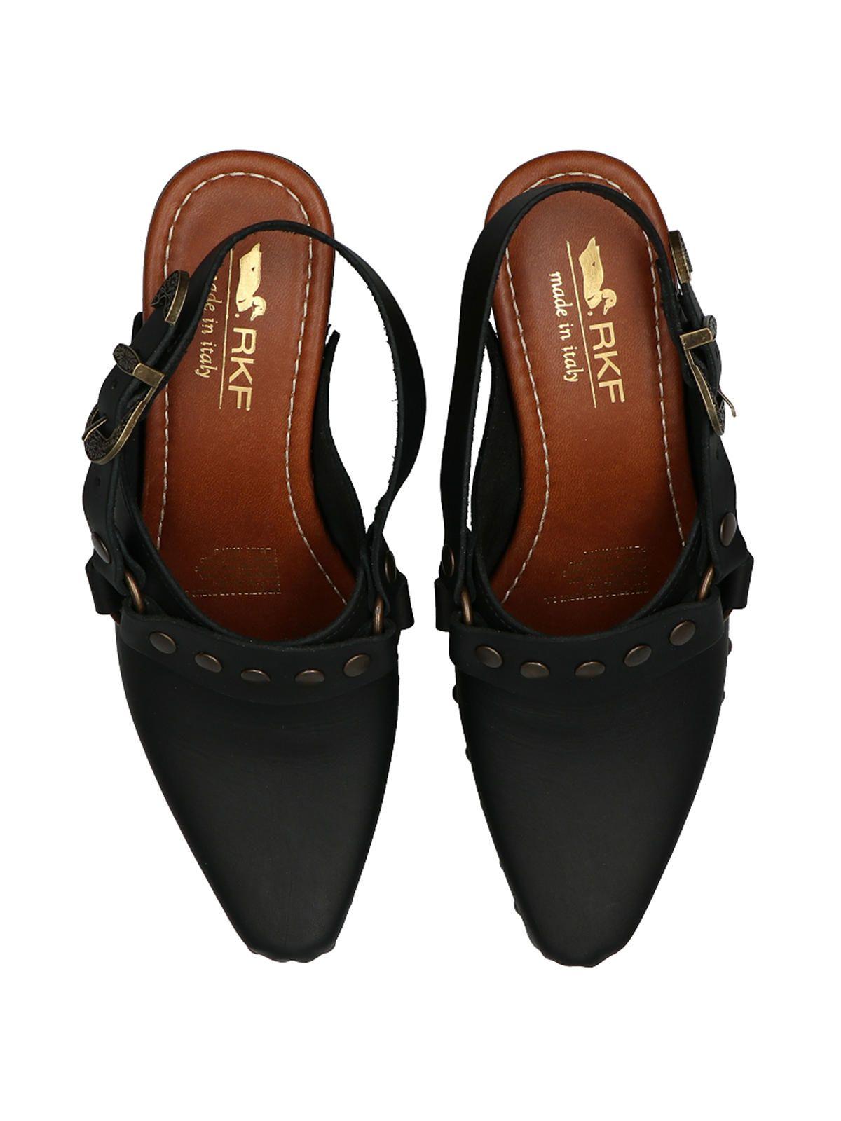 Sueco Cuero Mujer Salermo Negro-8