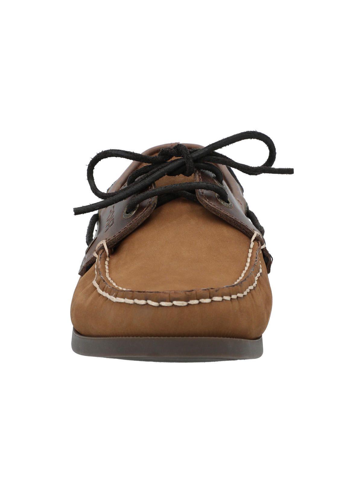 Zapato Cuero Mujer Boat Chocolate-3