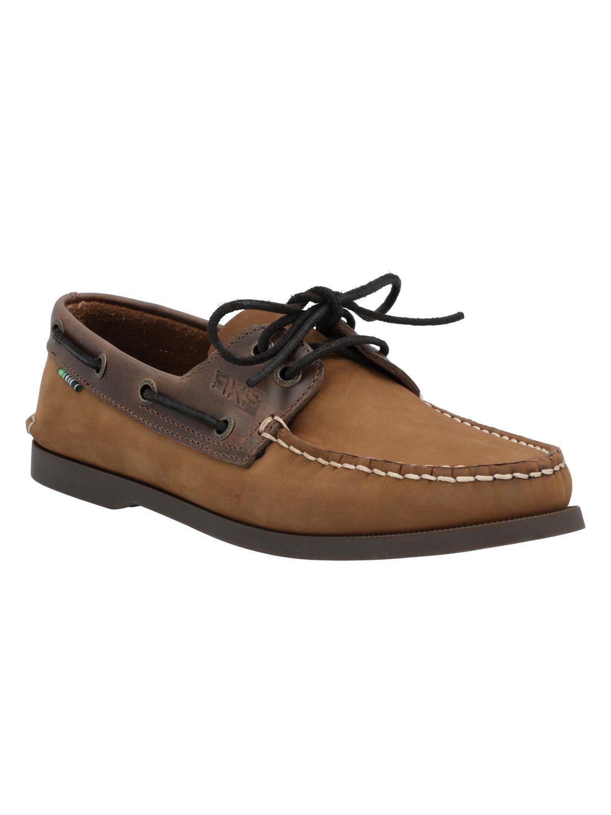 Zapato Cuero Mujer Boat Chocolate-1