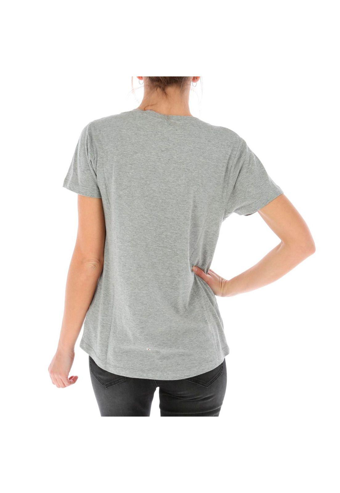 Polera Mc Mujer V-Neck Pocket Tee Gris-2