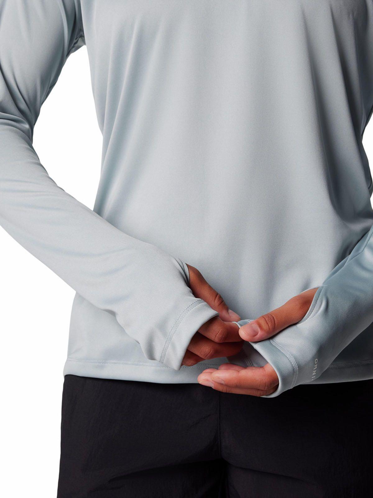 Polera Mujer Pfg Tidal Tee Hoodie Gris-4