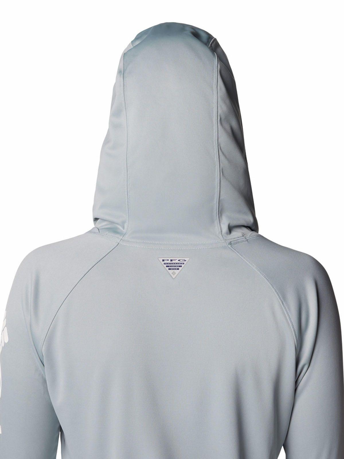Polera Mujer Pfg Tidal Tee Hoodie Gris-5