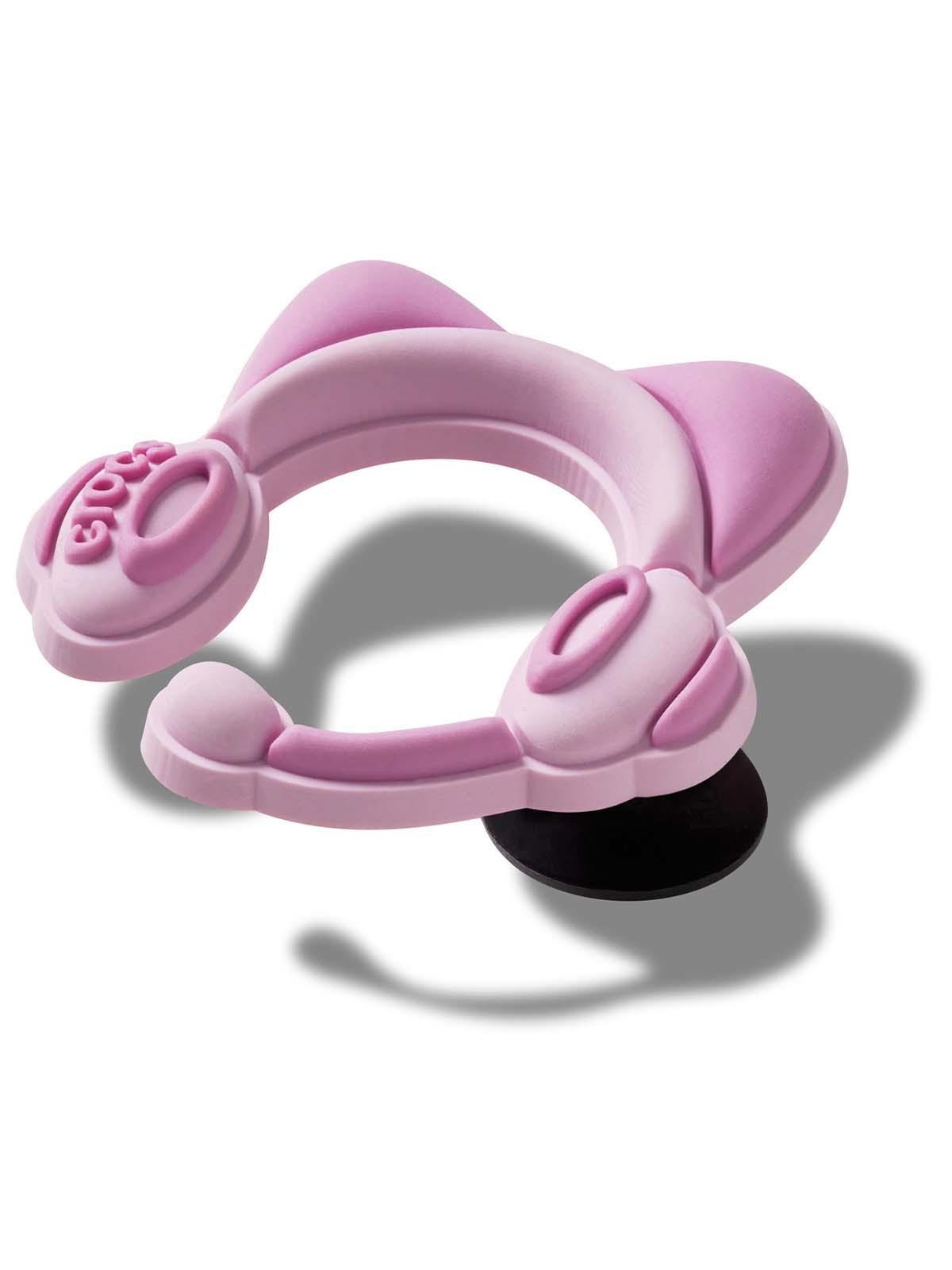 Jibbitz Crocs Audífonos Con Oreja De Gato Rosado-2