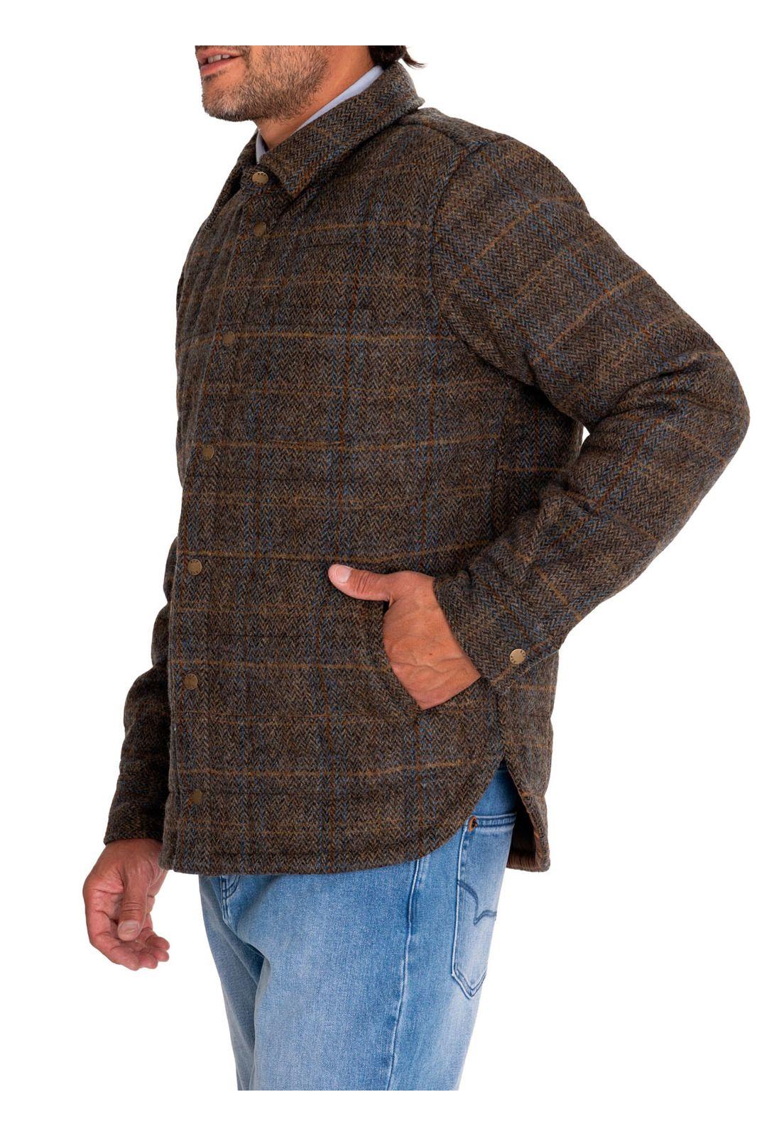 Chaqueta Lana Hombre Lewis Café-5