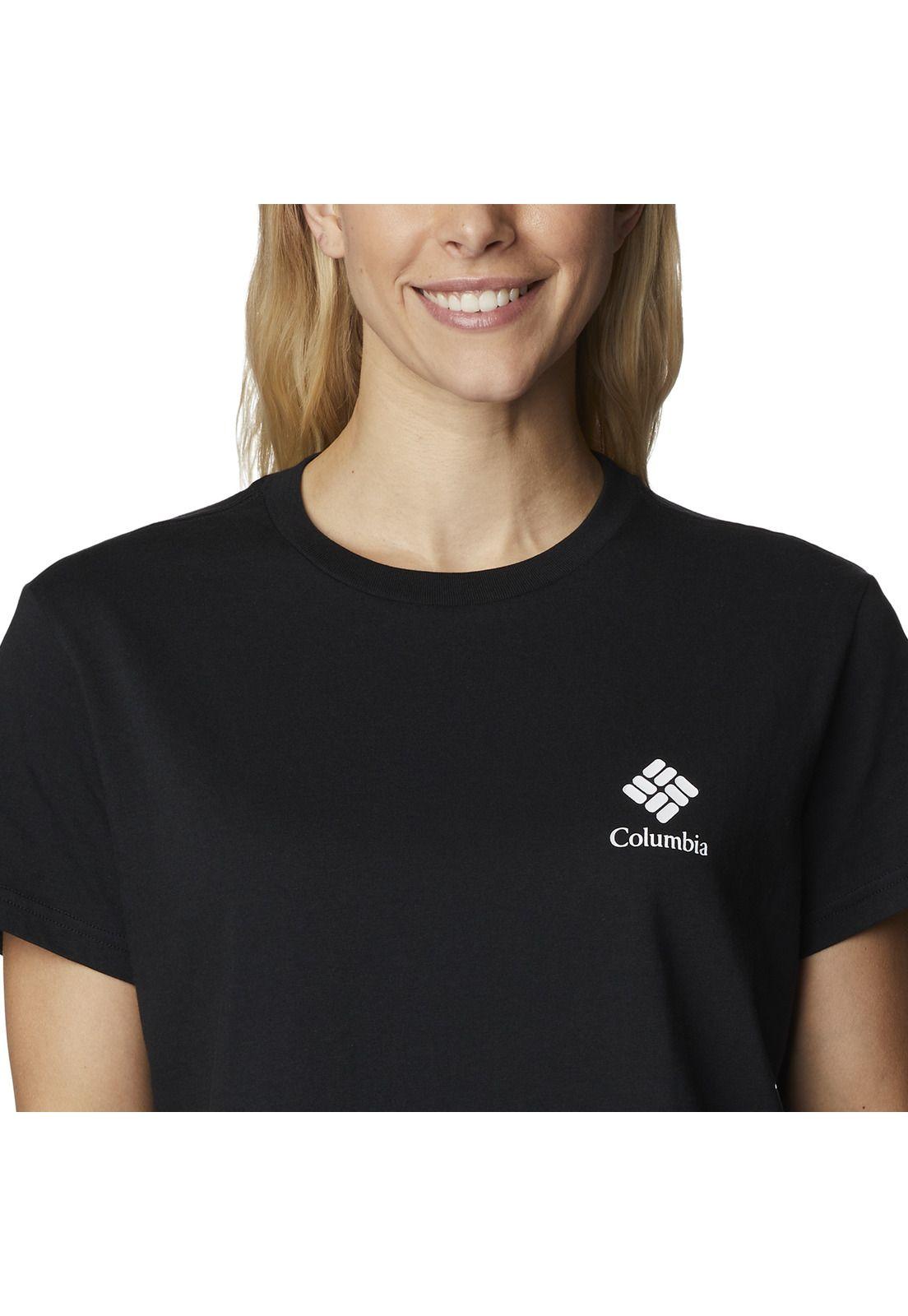 Polera M/C North Cascades Tee Negro Mujer-3