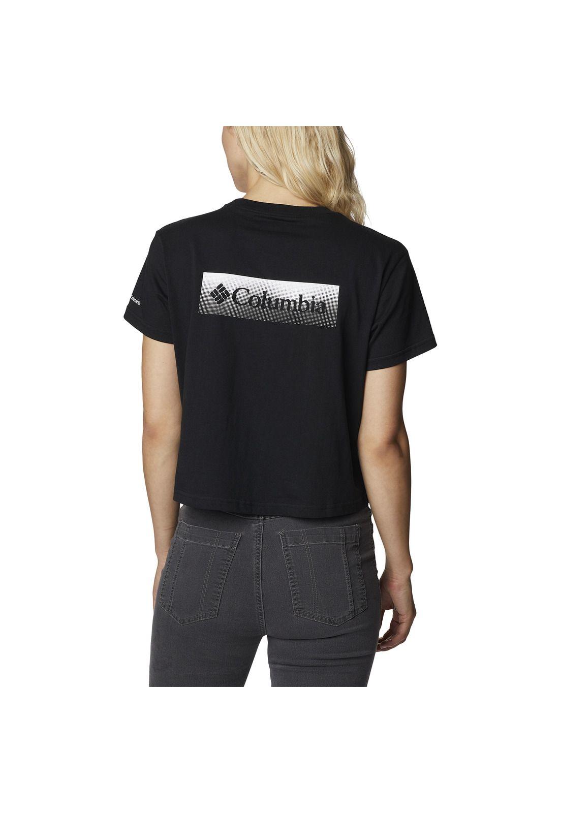 Polera M/C North Cascades Tee Negro Mujer-4