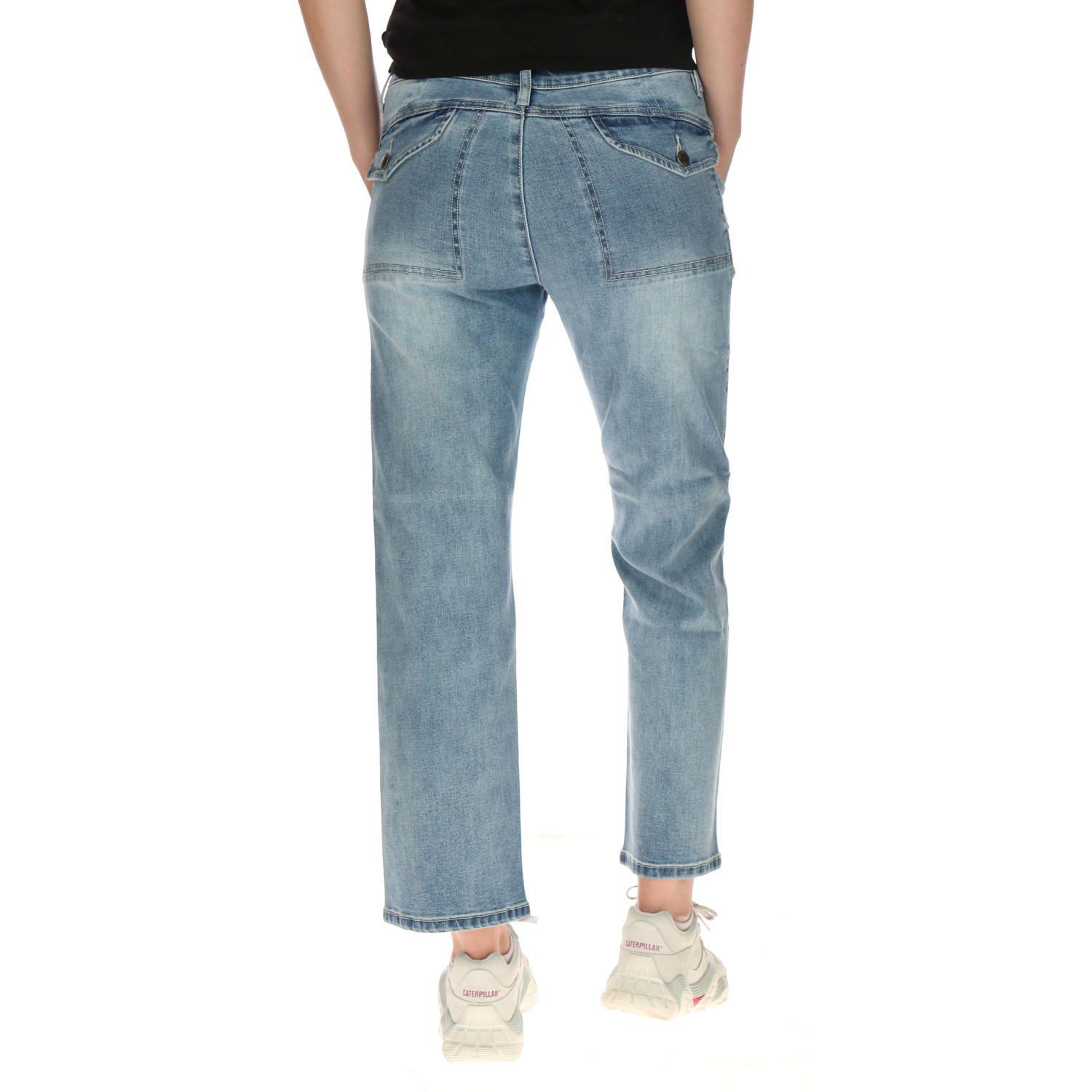 Jeans Mujer Susan Denim Boyfriend Fit Algodón Azul-2