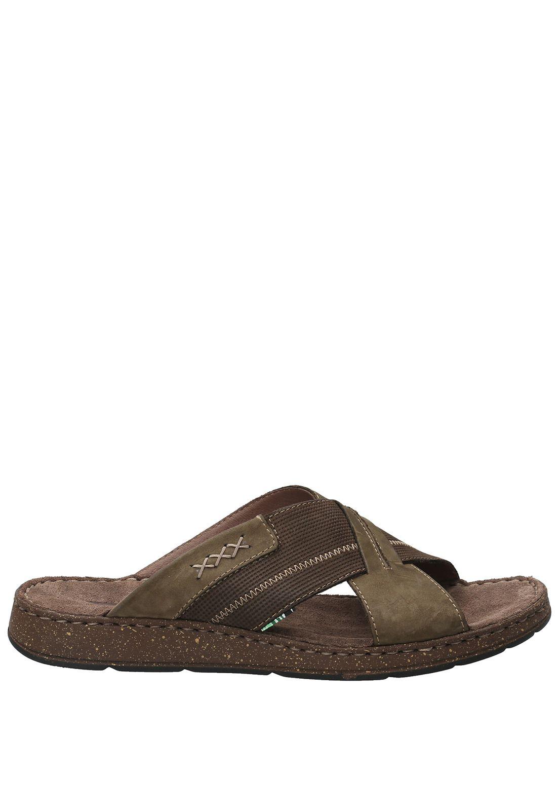 Sandalia Cuero Hombre Burleigh Verde-0