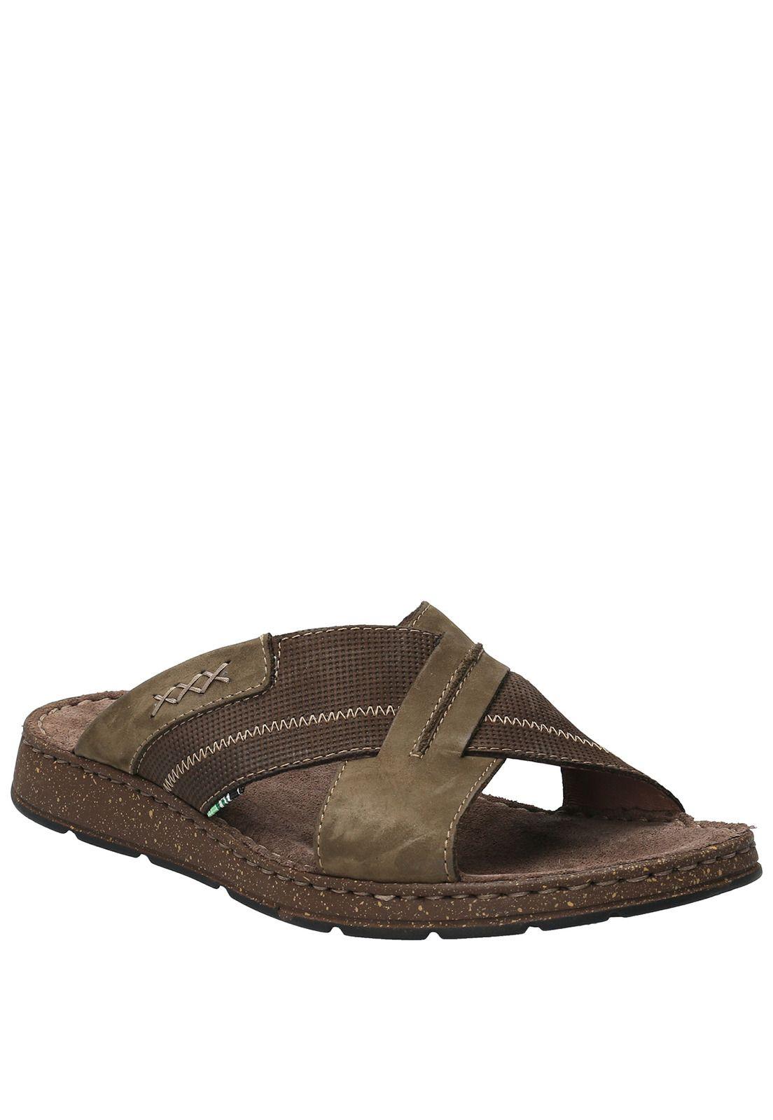 Sandalia Cuero Hombre Burleigh Verde-1