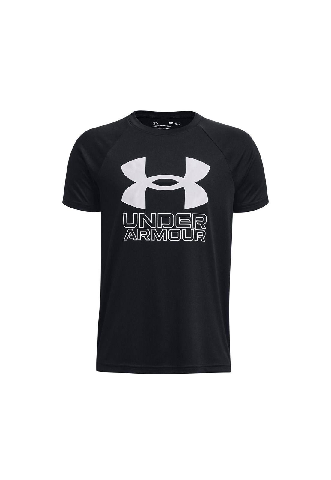Polera manga corta Tech Hybrid niño Negro-0
