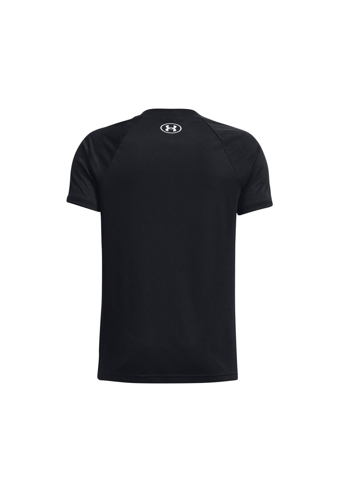 Polera manga corta Tech Hybrid niño Negro-1