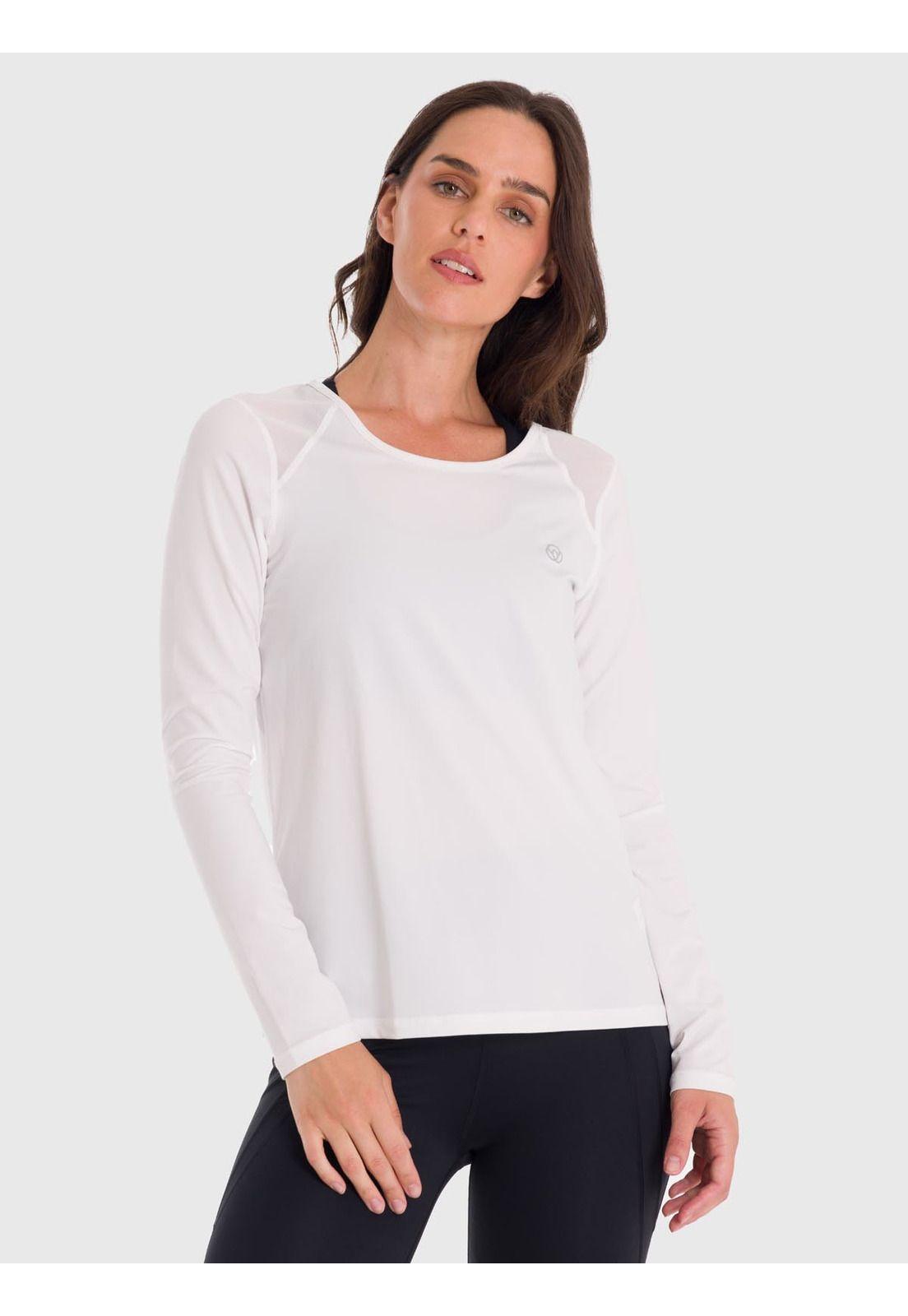 Polera Mujer First Layer Mesh Blanca -3