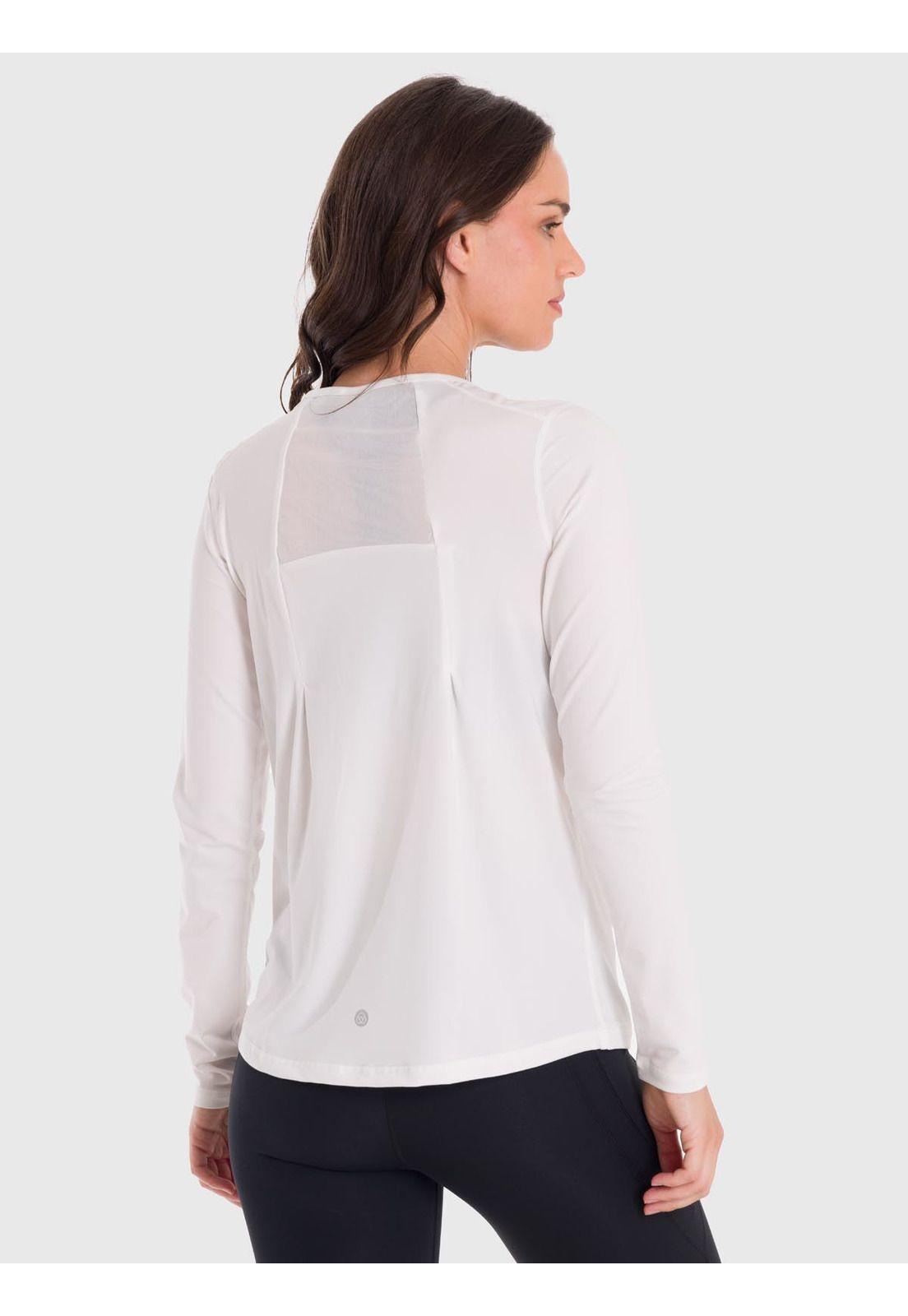 Polera Mujer First Layer Mesh Blanca -4