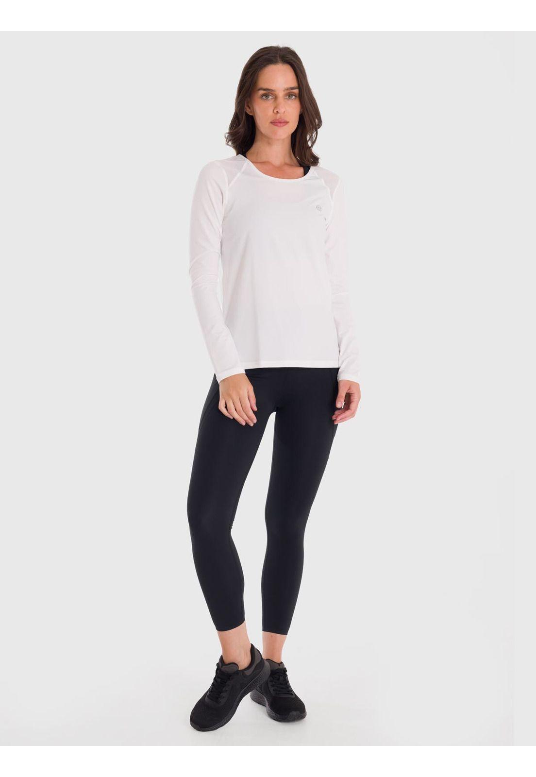 Polera Mujer First Layer Mesh Blanca -5