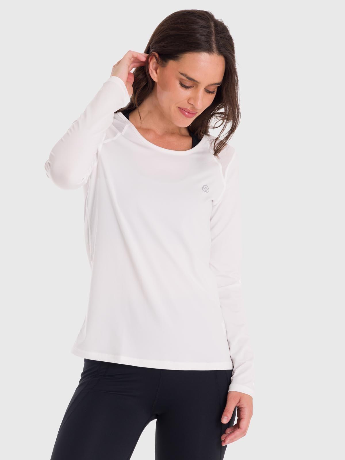 Polera Mujer First Layer Mesh Blanca -0