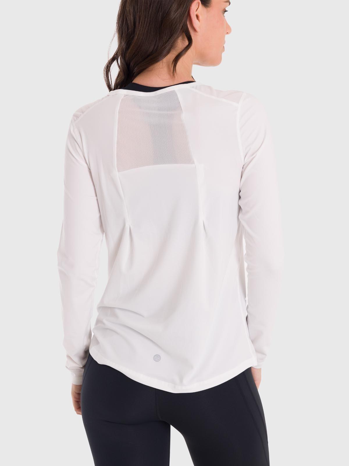 Polera Mujer First Layer Mesh Blanca -1