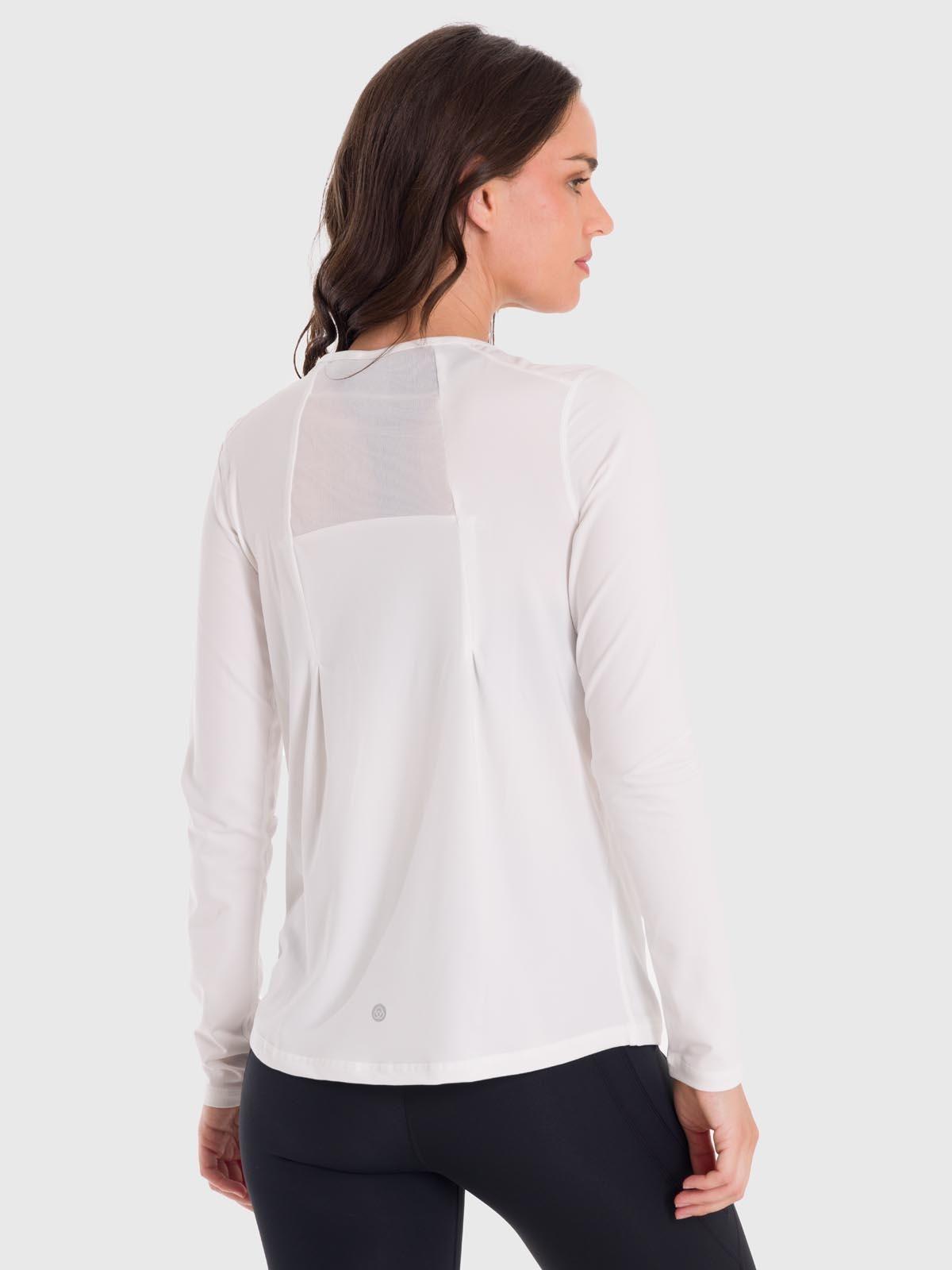 Polera Mujer First Layer Mesh Blanca -4