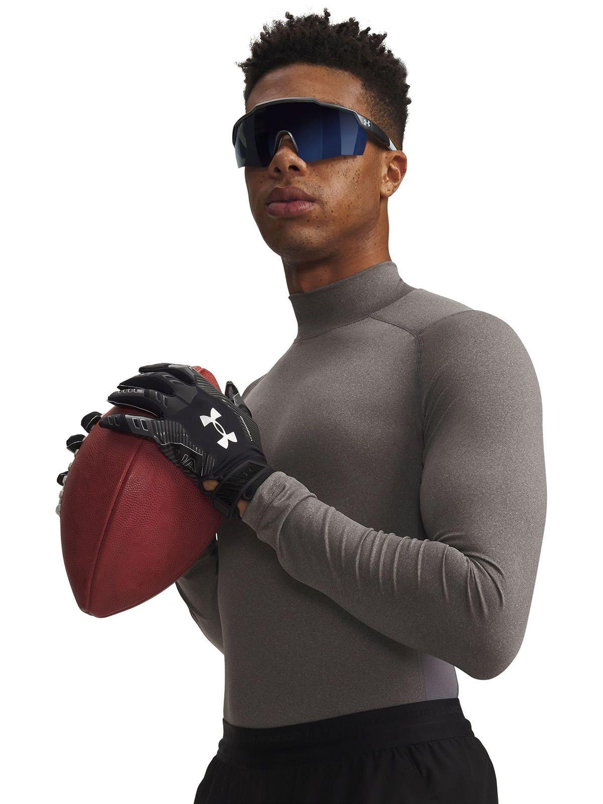 Primera Capa Superior Hombre Heatgear Mock Superior Gris-3