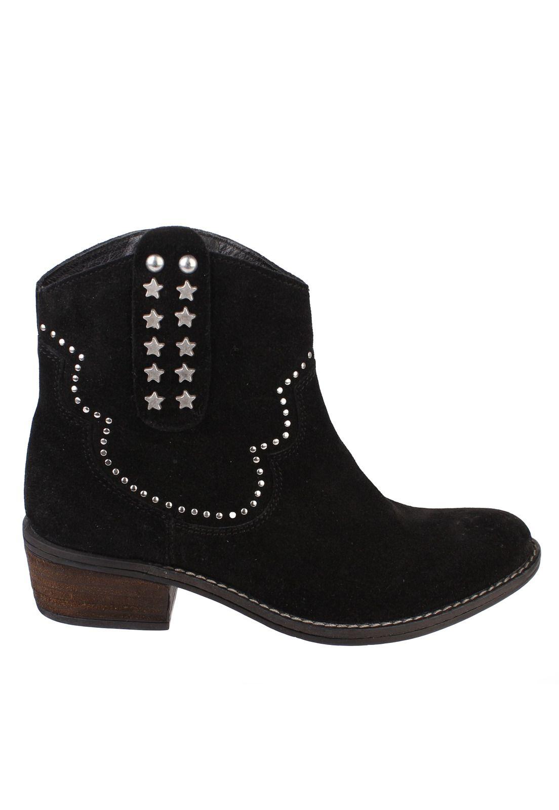 Botín Cuero Mujer Madelaine Negro-3