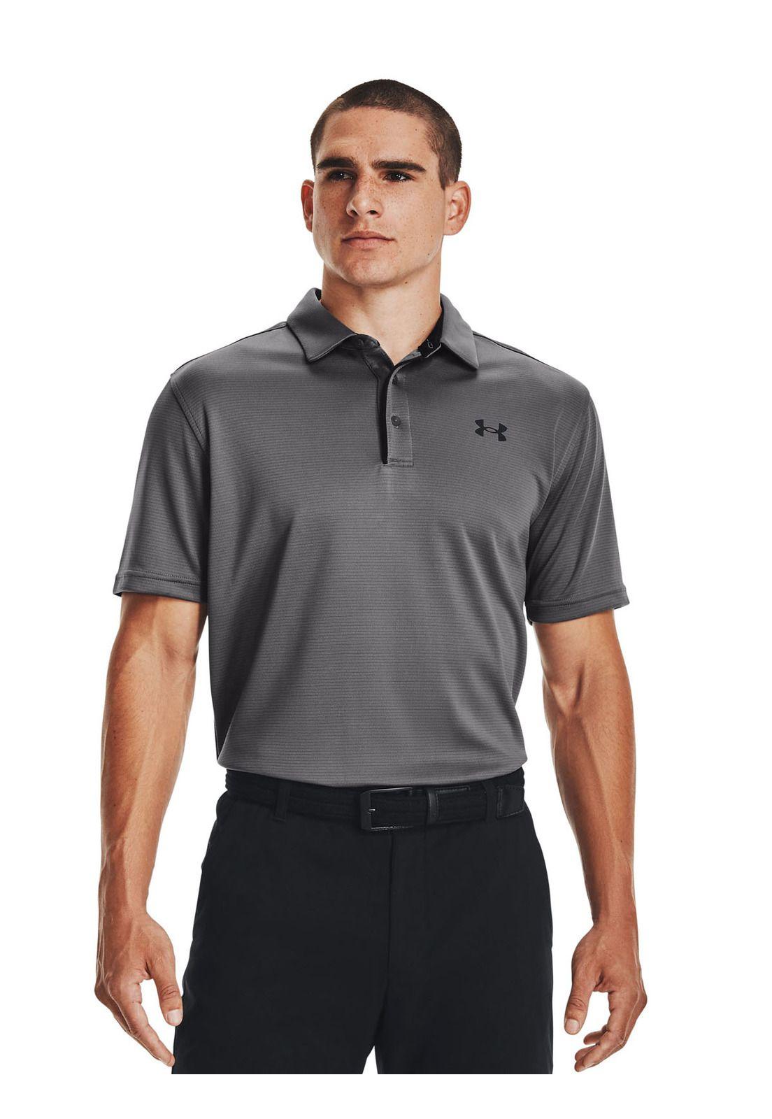 Polera Hombre Tech Polo Gris-3